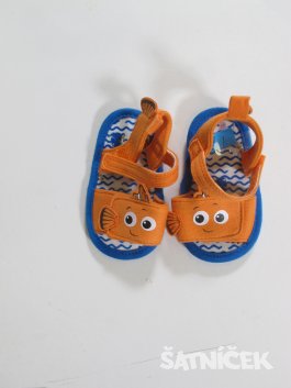 Sandálky pro kluky modro oranžové outlet 