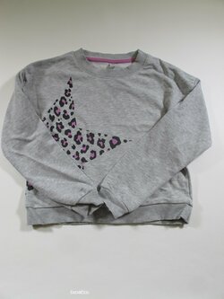 Šedá mikina s hvězdou pro holky second hand Šedá mikina s hvězdou pro holky second hand