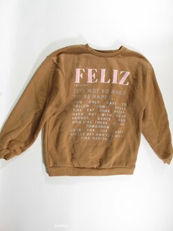 Mikina hnědá pro holky secondhand Mikina hnědá pro holky secondhand