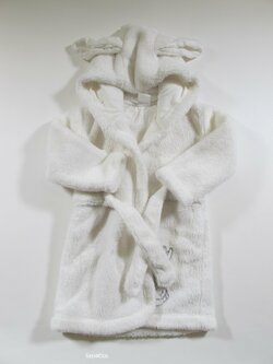 Bílý župan s králíčkem second hand Bílý župan s králíčkem second hand