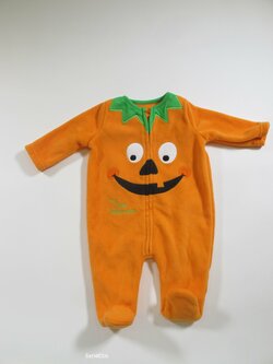 Fleessové dupačky oranžové dýně secondhand Fleessové dupačky oranžové dýně secondhand