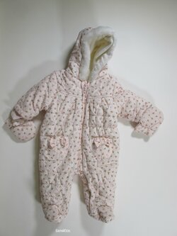 Zimní kombinéza s kytkami pro holky secondhand Zimní kombinéza s kytkami pro holky secondhand