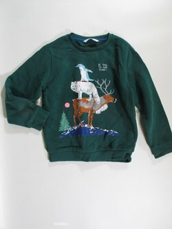 Zelená mikina pro kluky secondhand Zelená mikina pro kluky secondhand