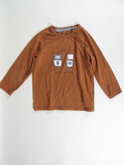 Triko dl.rukáv pro kluky hnědé secondhnad Triko dl.rukáv pro kluky hnědé secondhnad