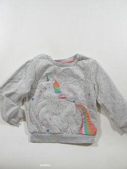 Mikina šedá proholky secondhand Mikina šedá proholky secondhand