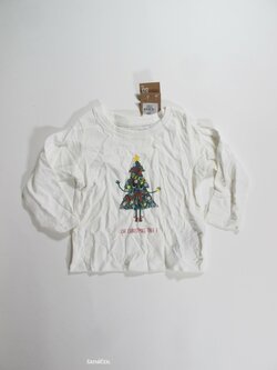 Triko dl.rukáv pro děti vánoční bílé outlet Triko dl.rukáv pro děti vánoční bílé outlet
