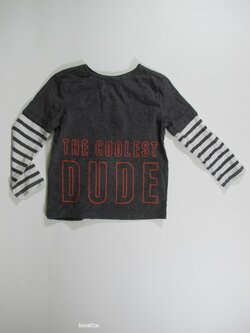 Triko dl.rukáv pro kluky šedo bílé secondhnad Triko dl.rukáv pro kluky šedo bílé secondhnad