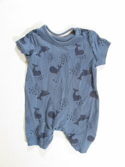 Letní overal pro kluky s obrázky modrý secondhand Letní overal pro kluky s obrázky modrý secondhand