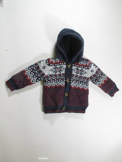 Svetr pro kluky modro šedo červený secondhand Svetr pro kluky modro šedo červený secondhand