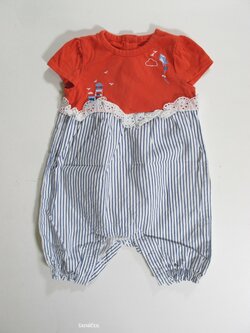 Letní overal pro holky s pruhy secondahnd Letní overal pro holky s pruhy secondahnd