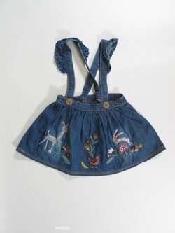 Sukně džínová pro holky s laclem secondahnd Sukně džínová pro holky s laclem secondahnd