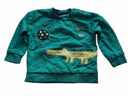 Tyrkysová mikina s krokodýlem pro kluky secondhand Nutmeg Tyrkysová mikina s krokodýlem pro kluky secondhand Nutmeg