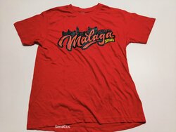 Červené triko pro děti s nápisem outlet Červené triko pro děti s nápisem outlet