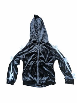 Černo bílá mikina semišová pro holky secondhand Shein Černo bílá mikina semišová pro holky secondhand Shein