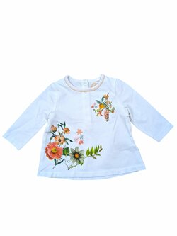 Bílé triko s obrázky pro holky secondhand Next Bílé triko s obrázky pro holky secondhand Next