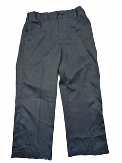 Černé pruhované kalhoty pro kluky secondhand Ducke & Dodge Černé pruhované kalhoty pro kluky secondhand Ducke & Dodge