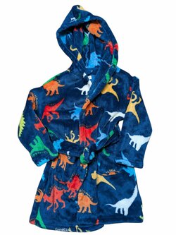 Modrý župan s obrázky pro kluky secondhand F&F Modrý župan s obrázky pro kluky secondhand F&F