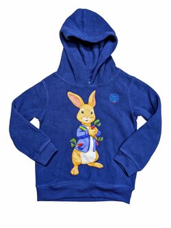 Modrá fleecová mikina pro kluky s králíčkem secondhand Peter Rabbit Modrá fleecová mikina pro kluky s králíčkem secondhand Peter Rabbit