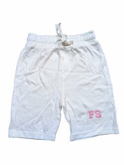 Bílé kraťasy s nápisem pro holky secondhand Bílé kraťasy s nápisem pro holky secondhand