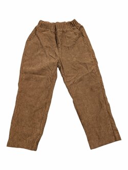 Hnědé žebrované kalhoty pro kluky secondhand Shein Hnědé žebrované kalhoty pro kluky secondhand Shein
