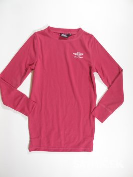 Funkční růžové triko pro holky secondhand